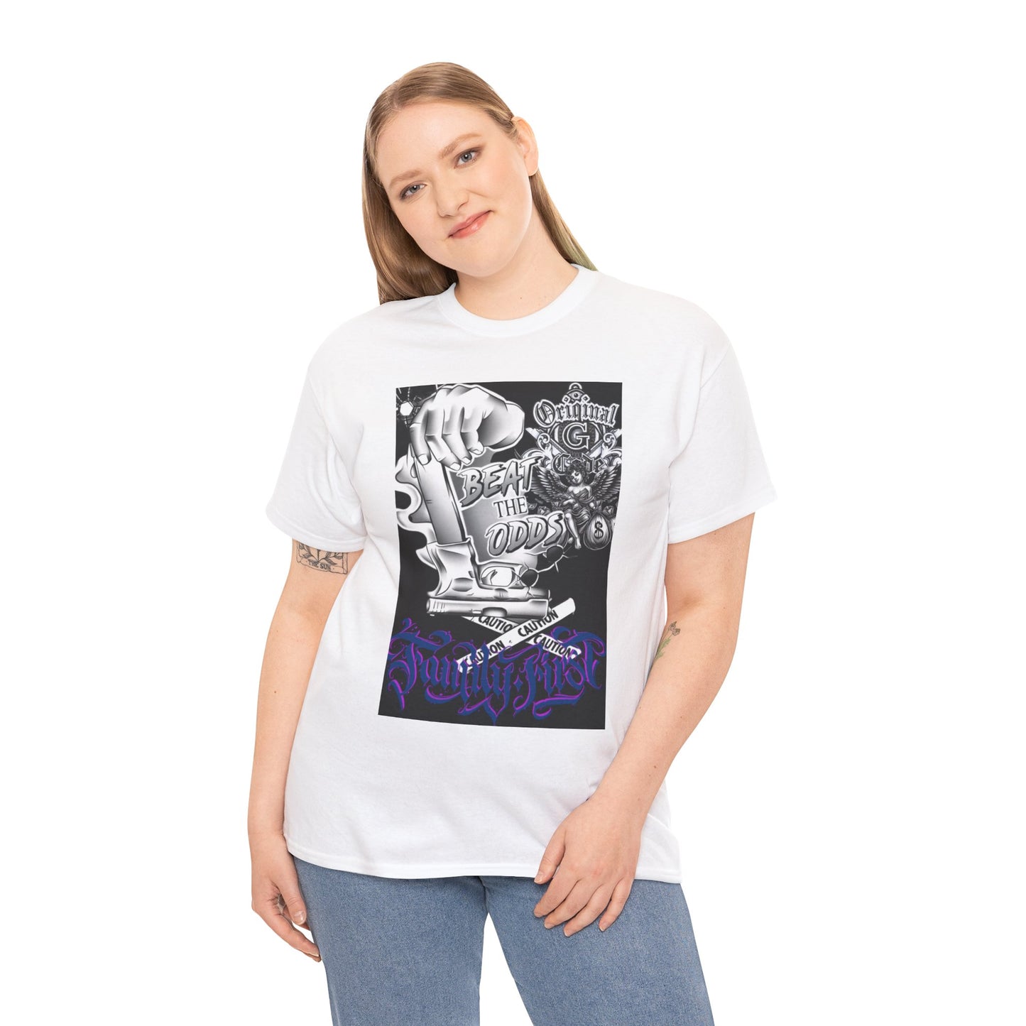 Gangster Tee Living by the Code Unisex Heavy Cotton